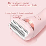 2024 Best Silk Glide Razor, Lady Shaver, Silk Glide Epilator Painless Hair Removal at Home, 2 in 1 Electric Shaver Razors for Women, for Sensitive Skin, Wet & Dry