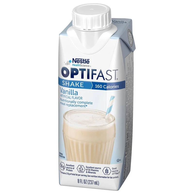 OPTIFAST 800 Ready-to-Drink Shake – Vanilla Flavor – 1 Case (24 Servings)