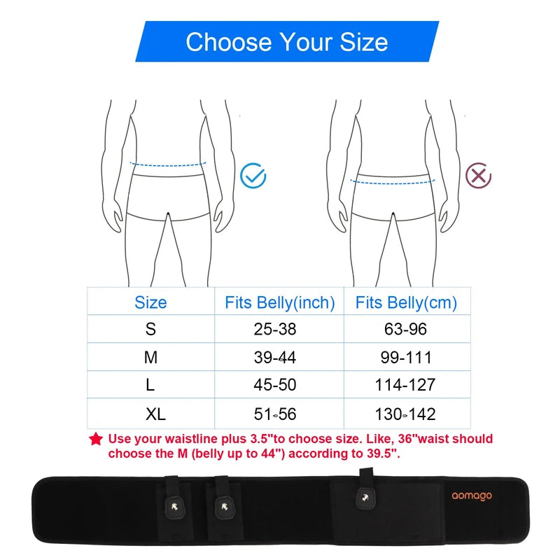 Aomago Belly Band Holster for Concealed Carry-Gun Holster for Women & Men Fits Glock, Smith Wesson, Taurus, Ruger, and More-Breathable Neoprene Waistband Holster for Most Pistols and Revolvers