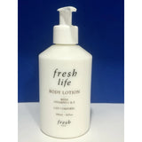 Fresh Life Body Lotion 10oz/300mL w/ Vitamin C & E Pump Bottle
