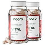 nooro Vital Flow Advanced Blood Circulation Supplement with Nitric Oxide Boost, Vitamin D3, Magnesium, Probiotic Blend, Veins Support Non-GMO and Gluten Free 120 Capsules