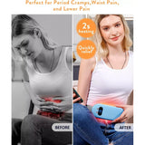 Shesangel Cordless Heating Pad for Cramps and Back Pain with 6 Heat & Massage Modes