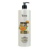 Tahe Miracle Gold Frizz Control Big Kit - Shampoo 1000ml, Mask 1000ml, Hair Shine Mist 200ml - Includes Hair Shine Mist for Ultimate Frizz Control