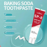 NASHUDA SP-8[Triple Whitening]Probiotic Whitening Toothpaste, Free of Fluoride,Hydrpxyapatite, Anti plaque, Oral Health Management - Specification: 1 PCS