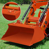 2 Pack 3/8" Tractor Bucket Hooks with D Ring - Max 15,000 lbs Grade 70 Forged Steel Bolt On Grab Hook for Tractor Bucket Accessories for Kubota, John Deere, Kiot, RV, UTV, Truck, Orange