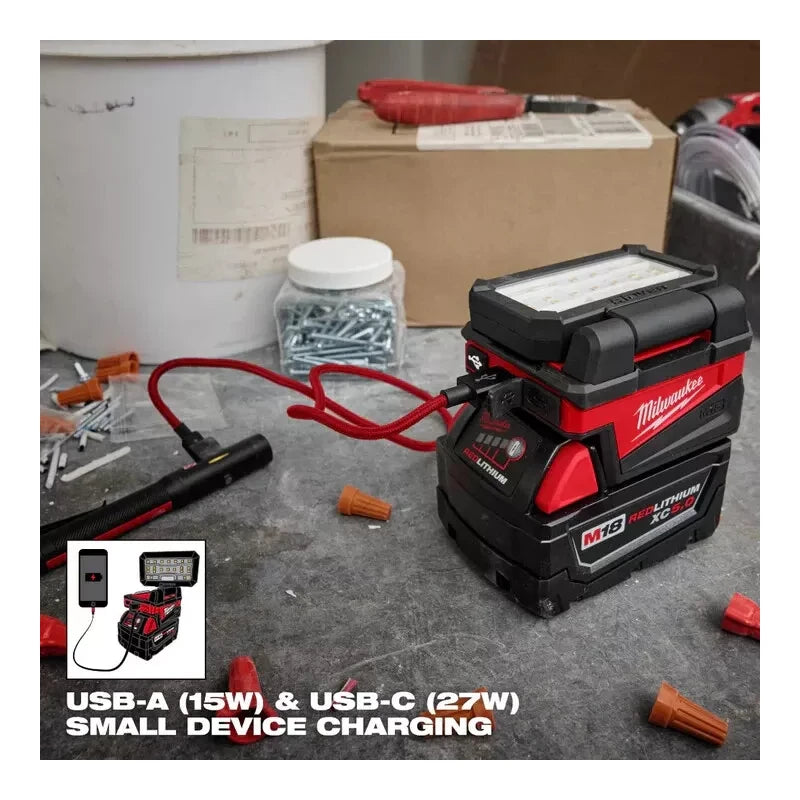 Milwaukee 2359-20 M18 18V ROVER Compact Folding Flood Light - Bare Tool✅SEALED