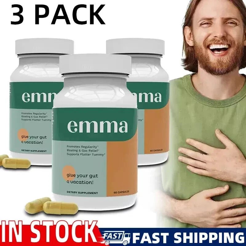emma 3X Emma Relief Supplement Konsciens Keto for Gut Bloating | 60 CAPS-Exp 2026 New