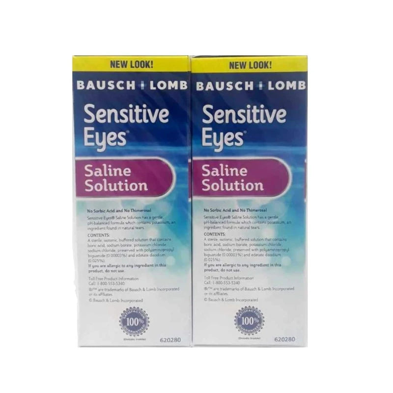 Bausch & Lomb  Sensitive Eyes Plus, 12 Fl oz, Twin Pack