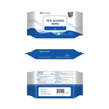 Hocleans Advanced 75% Alcohol Hand Sanitizer Wipes, 4 Packs of 50 (200 Wipes)