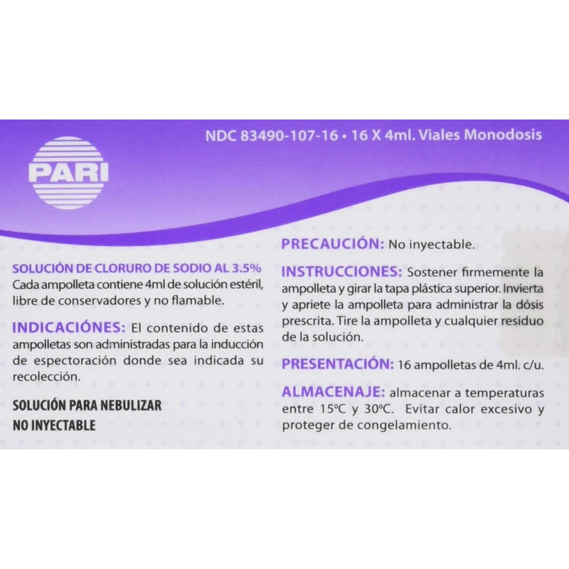 HyperSal Solucion salina 3.5% Caja con 16 Dosis, Blanco