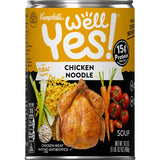 Campbell's Well Yes! Chicken Noodle Soup, 15 Grams of Protein, 16.2 Ounce Can