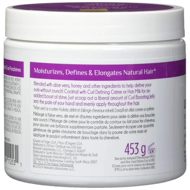Curls Unleashed Aloe Vera and Honey Texture Boosting Curl Jelly 16 Ounce