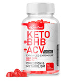 KetoZest Organic Keto ACV BHB Gummies - Apple Cider Vinegar with The Mother Supplement - Vitamin D3 Zinc Beetroot Pomegranate Chromium Beta Hydroxybutyrate - Vegan Sugar Gluten Free for Men Women