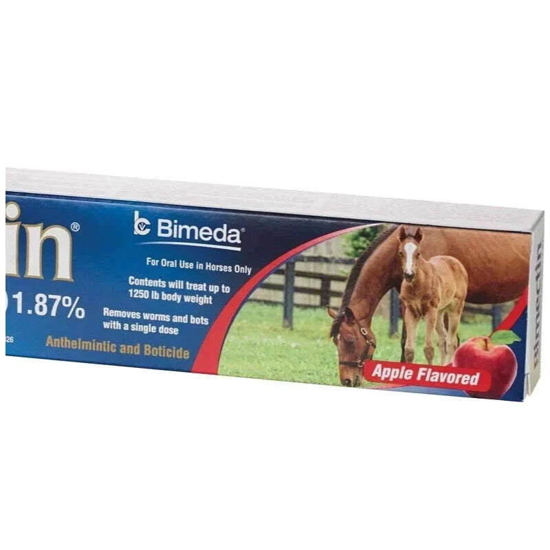 Bimeda New three pack  In Box Paste Horse Dewormer Apple Flavor  Exp 3/2026