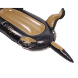 Urageidogi Funny Inflatable Black Dog Pool Float with Cup Holder for Adults, Teens, Pets, Dogs, Animal Floats for Pool, Black/brown