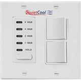 QuietCool NEW QuietCool Combo 3 Speed Control Switch & 8 Hour Timer with 2-Gang Wall Plate