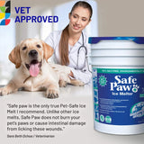 Safe Paw, Child Plant Dog Paw & Pet Safe Ice Melt -35lb, 100% Salt/Chloride Free -Non-Toxic, Vet Approved, No Concrete Damage, Fast Acting Formula, Last 3X Longer
