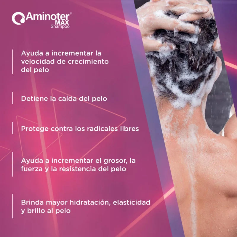 Aminoter Max Shampoo Vitamina C Y E Reparación Y Proteccción