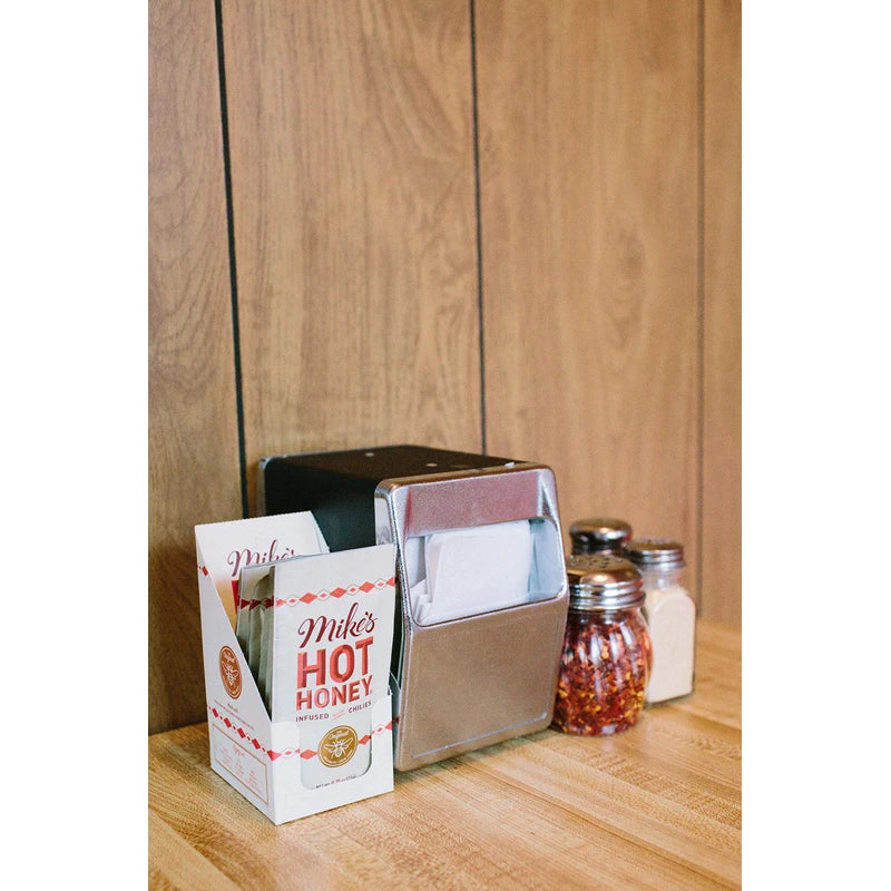 Mikeâ€™s Hot Honey 0.75 Oz Single Serve Packets (12 Packet Box), Honey With a Kick, Sweetness & Heat, 100% Pure Honey, Gluten-Free & Paleo