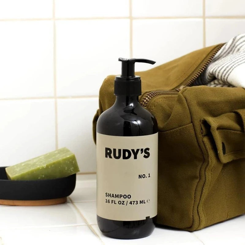 RUDY's 1-2 Shower Essentials Bundle - Shampoo and Conditioner for All Hair Types (16 fl oz Each)