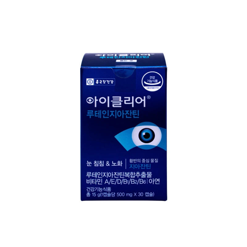 Chong Kun Dang Health iClear Lutein Zeaxanthin x 3 / 종근당건강 아이클리어 루테인 지아잔틴 x 3개