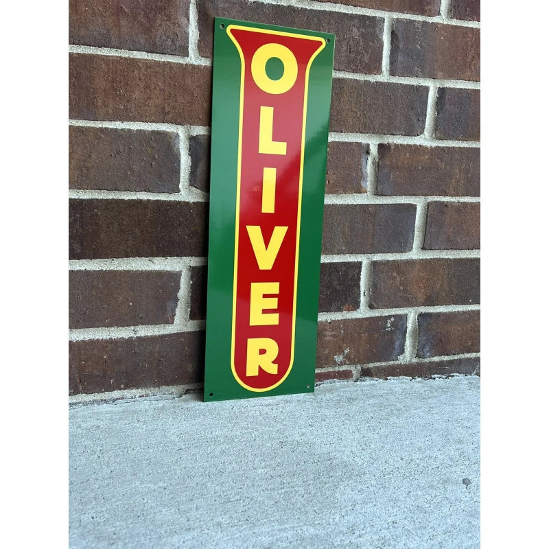 Oliver tractors 18x6  advertising garage sign Farming Farm Sign