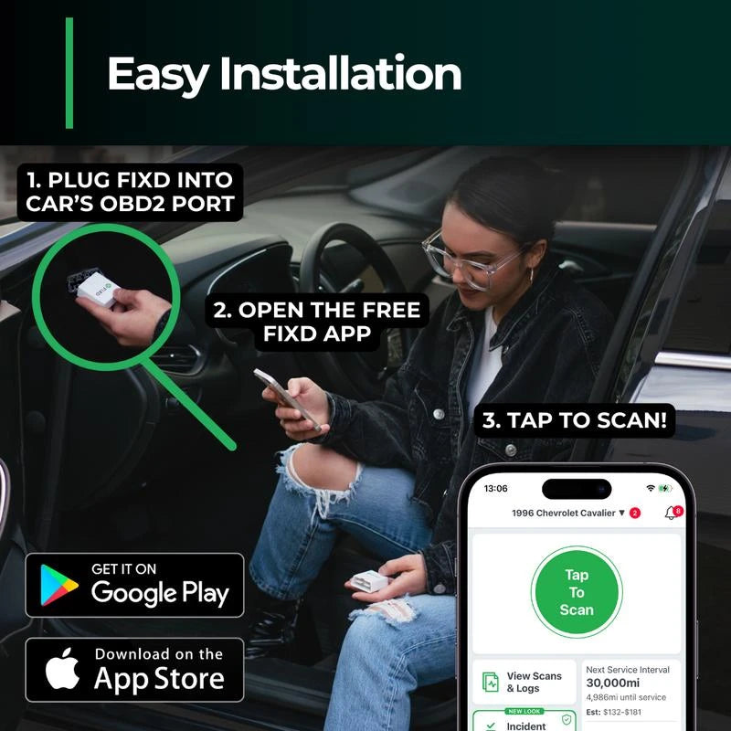 FIXD Bluetooth OBD2 Scanner for Car - Diagnose Over 7,000 Issues, Save Thousands on Repairs