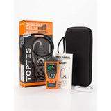 Rechargeable Gas Detector TOPTES PT520A+ Natural Gas Detector, Detects Gas Leaks of Urban Gas, Methane, Propane, LPG, etc., with 17.1 inches (43.5 cm) Detection Probe (Japanese Instruction Manual) - Orange
