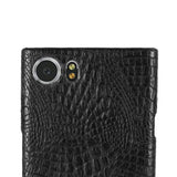 BlackBerry Keyone Case,Croco Premium PU Leather Protective Cases Simple Deurable and Lightweight Case for BlackBerry Keyone (black)