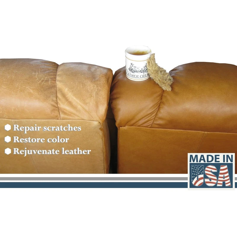 Skidmore's Skidmore's Leather Cream: All-Natural, Non-Toxic Leather Care Made in USA Since 1984. Water Repellent Formula Restores Leather Couches, Car Seats, Boots, Shoes, Purses, Bags, and Tack. 16 Oz