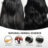 GKV 3 in 1 Hair Color Shampoo - Various Colors to Choose from, Herbal Ingredients Natural Shampoo, Botanical Hair Care, Black Hair Dye - Color: Chestnut Brown