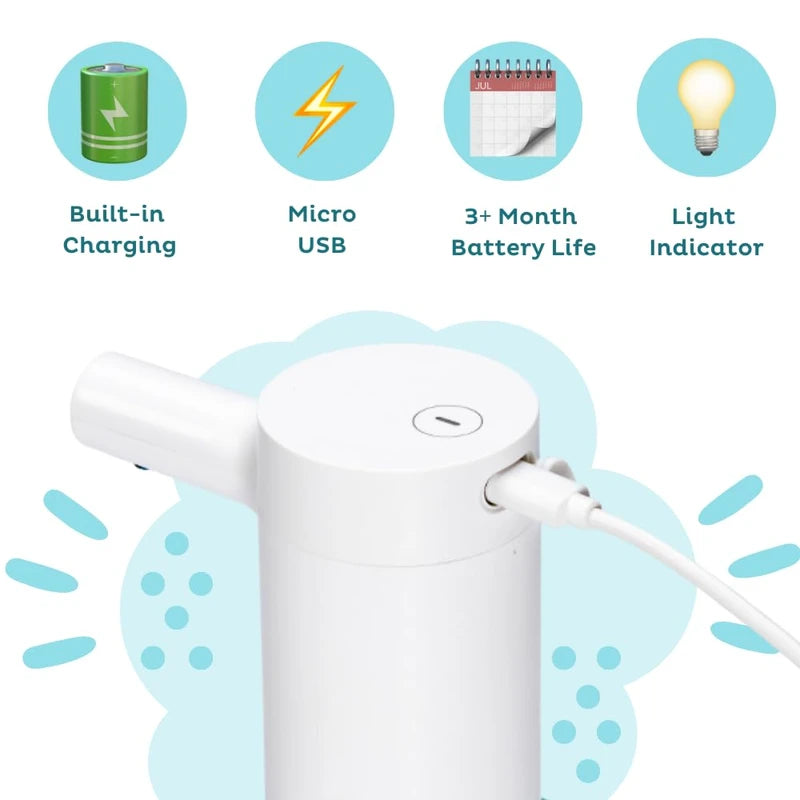 TUSHÉ Toilet Paper Foam Dispenser. Eco-Friendly Flushable Instant Wet Wipe Alternative. Touchless, Rechargeable, Waterproof. Plumbing & Septic Safe. 250ml (8.45 oz)