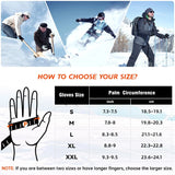 Heated Mittens Gloves for Women Men 3000mAh Electric Rechargeable Waterproof Ski Gloves for Winter Work Skiing Snowboarding Hiking Fishing Camping(L)