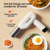 Handheld Electric Pasta Maker, 5-in-1 Cordless Pasta Machine, Portable Noodle Maker, Homemade Spaghetti Ramen