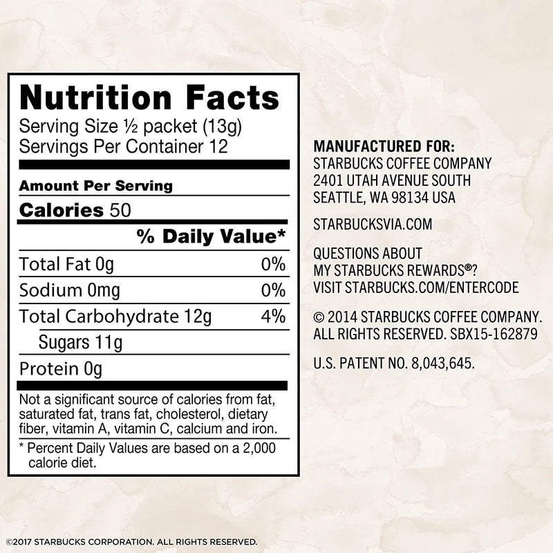 Starbucks VIA Instant Coffee, Sweetened Iced Coffee, 36 Count