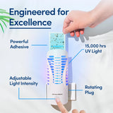 Shieldeck Flying Insect Trap Plug in - Indoor Fruit Fly Trap, Gnat Trap, and Mosquito Trap - Bug Catcher Traps with UV Light for House Indoors (1 Device + 5 Refills) (Device)