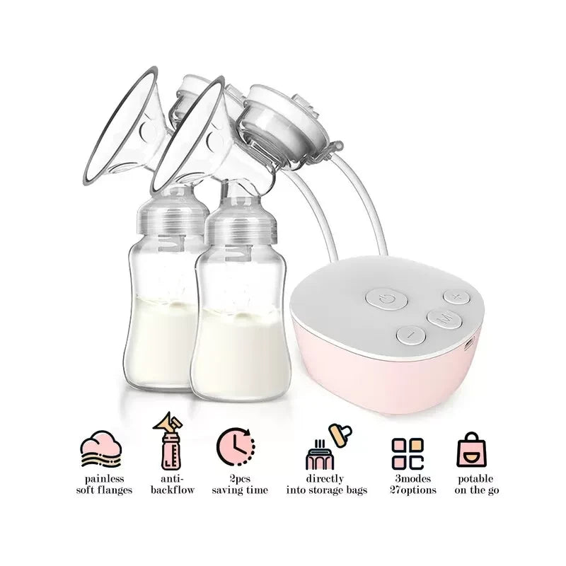 iFANZE Double Electric Hands-Free Breast Pump W/Anti-BackFlo
