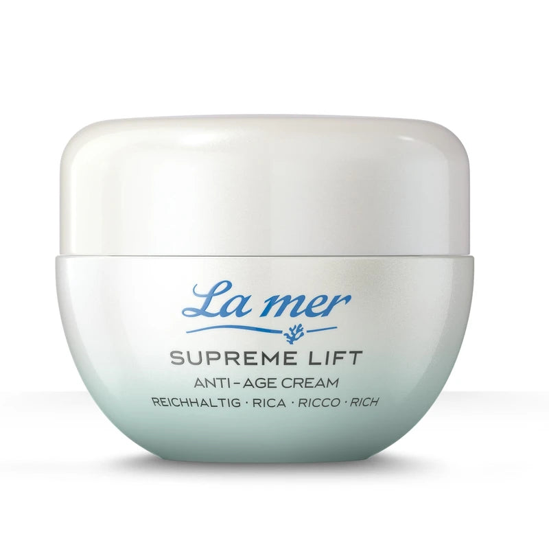 La mer Supreme Lift Anti-Age Cream Rich - Improved Formula and New Look - Rich Face Care for Dry Skin - Reduces Wrinkle Depth and Regenerates UV-Damaged Skin - 50 ml