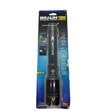 Braun 7000 LUMEN LED FLASHLIGHT RECHARGEABLE WATERPROOF SUPER BRIGHT WITH BATTERY BANK