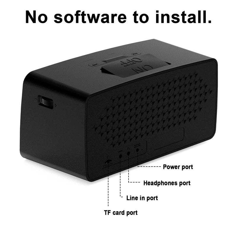 iGuerburn Dementia Music Player for Elderly, Memory Loss, Vision Impaired Patients, 32GB Simple Mp3 Box with USB, Alzheimers Products Gifts for Seniors | Easy to Use - Black