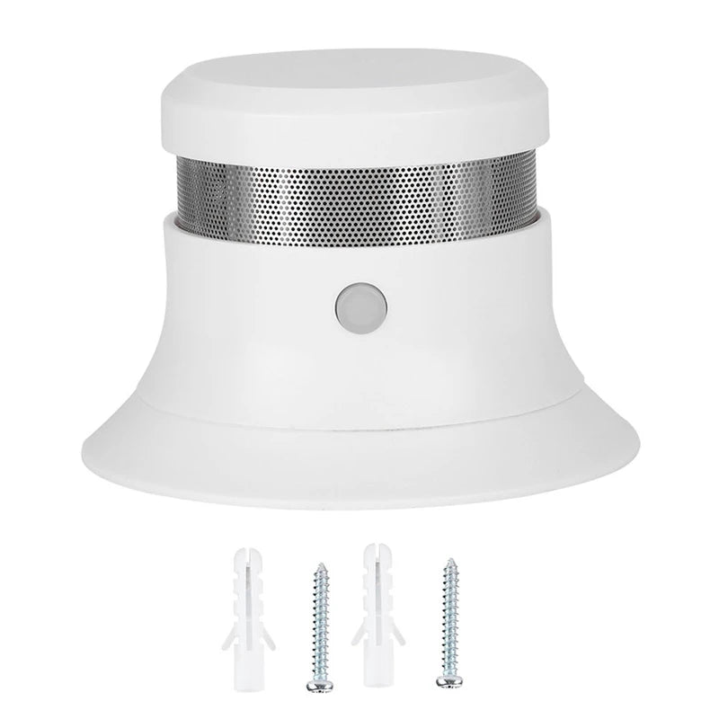80dB Mini Wireless Photoelectric Smoke Detector Fire Protection Alarm Sensor for Home Security