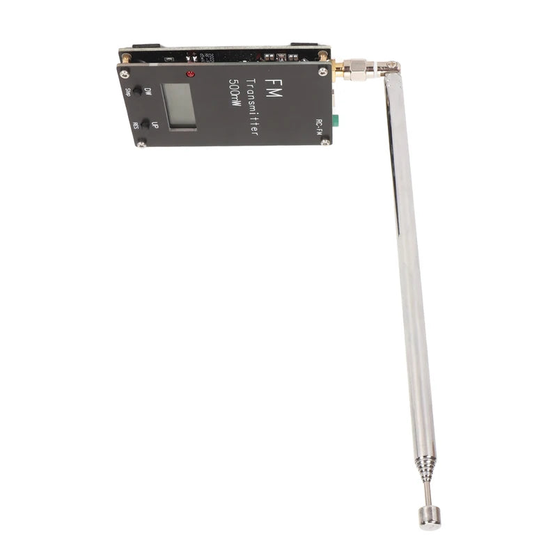 2000M FM Transmitter Professional Long Range 76‑108Mhz 0.5W 500mW Stereo Transmitter Module with Digital LCD Display