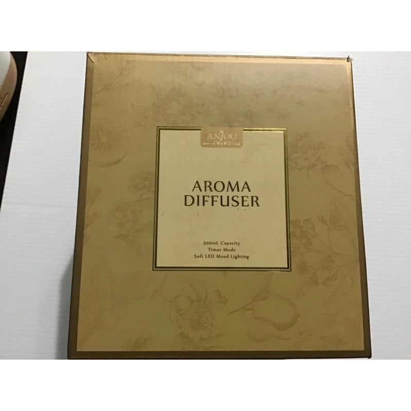 Anjou NEW Anjou AJ-AD005 Ultrasonic Aroma Diffuser 500ml Timer Mode Adjustable Misting