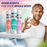 PureNaturis Whole Body Deodorant Spray Contains Natural Ingredients, Deodorant for Men & Women | 48HR Protection, Aluminum Free Nautral Deodorant Spray | Large Bottle 4.05 Fl Oz (Limon & Mint)