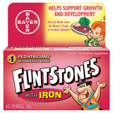 Flintstones Chewable Tablets With Iron 60 Tablets ( Pack of 8)