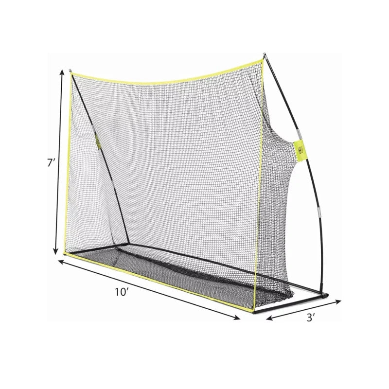 Athletic Works Golf Training Net with hitting Mat - Black/Green
