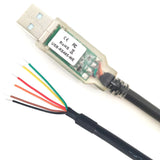 Xiusiyt USB-RS485-WE-1800-BT Serial Cable, USB to RS485 WE UART Serial Adapter Converter Cable, USB-RS485-WE Cable, 6 Way Wire End,6 Feet