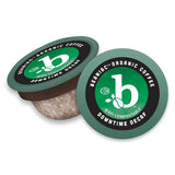 beaniac Organic Down Time Decaffeinated Medium Roast, Single Serve Coffee Pods, Arabica Coffee, Plant-Based, 30 Count