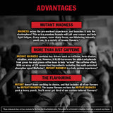 MUTANT Madness | Original Mutant Pre-Workout Powder| High-Intensity Workouts)| 30 Serving | 225 g (.83 lb) | Peach Mango