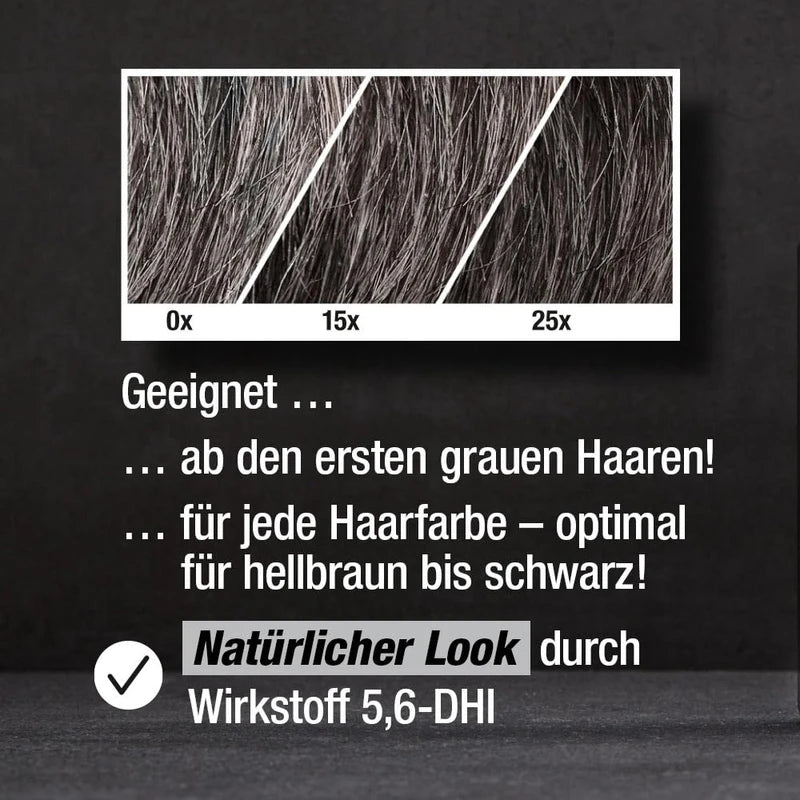 Alpecin Grey Attack Caffeine & Colour Shampoo - 5 x 75 ml - Gradual Hair Darkening | Natural Colour Result from 3-4 Weeks | Hereditary Hair Loss is Prevented